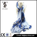 2015 design elegante moda chinesa design cachecóis viscose china design xaile